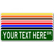 Personalized Custom Street Signs - 3 Sizes, 8 Colors - Quality Aluminum Sign   310806650065